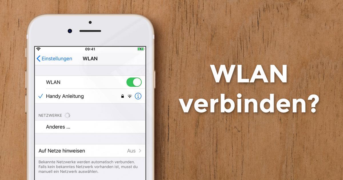 WLAN verbinden Handy Anleitung (iPhone)